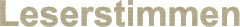 Leserstimmen